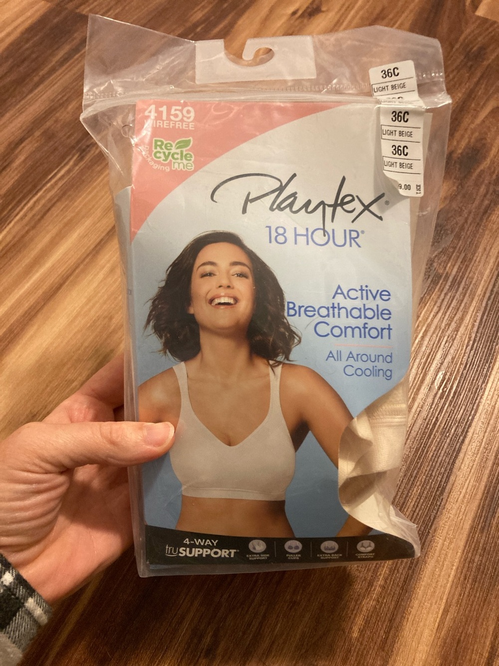 Playtex 18 Hour Active Breathable Comfort Bra - Light Beige